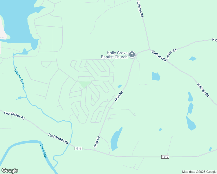 map of restaurants, bars, coffee shops, grocery stores, and more near 140 Okmulgee Drive in Spring Hope