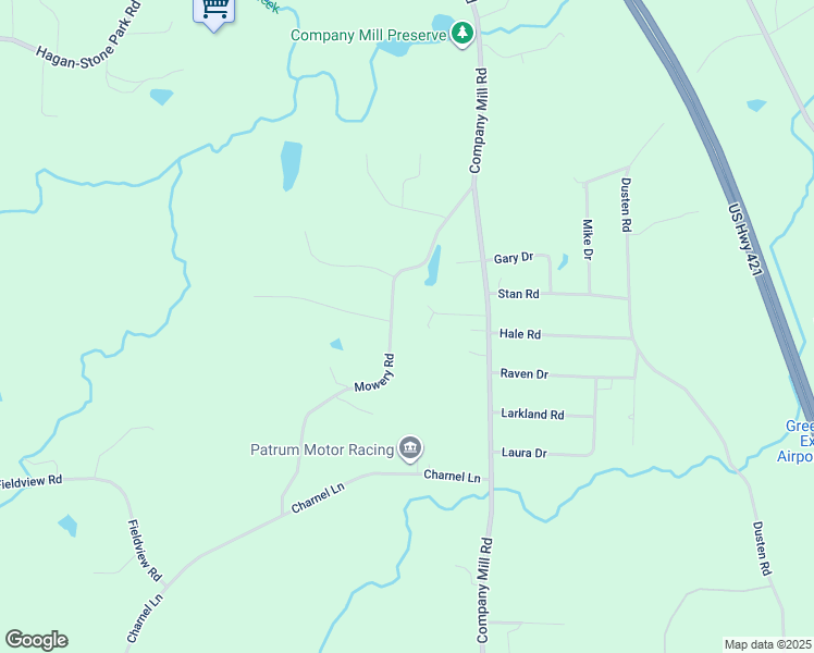 map of restaurants, bars, coffee shops, grocery stores, and more near 6435 Mowery Road in Climax