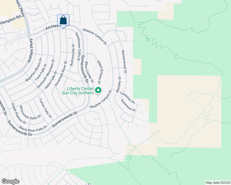 map of restaurants, bars, coffee shops, grocery stores, and more near 2268 Bensley Street in Henderson