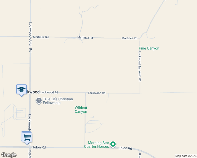 map of restaurants, bars, coffee shops, grocery stores, and more near 50645 Lockwood Road in Lockwood