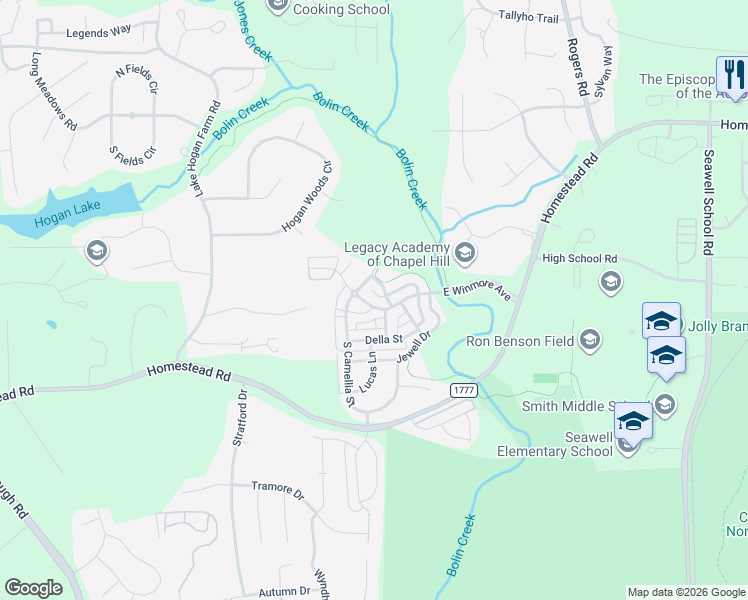 map of restaurants, bars, coffee shops, grocery stores, and more near in Carrboro