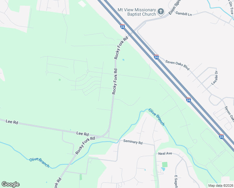 map of restaurants, bars, coffee shops, grocery stores, and more near 4153 Rocky Fork Rd in Smyrna