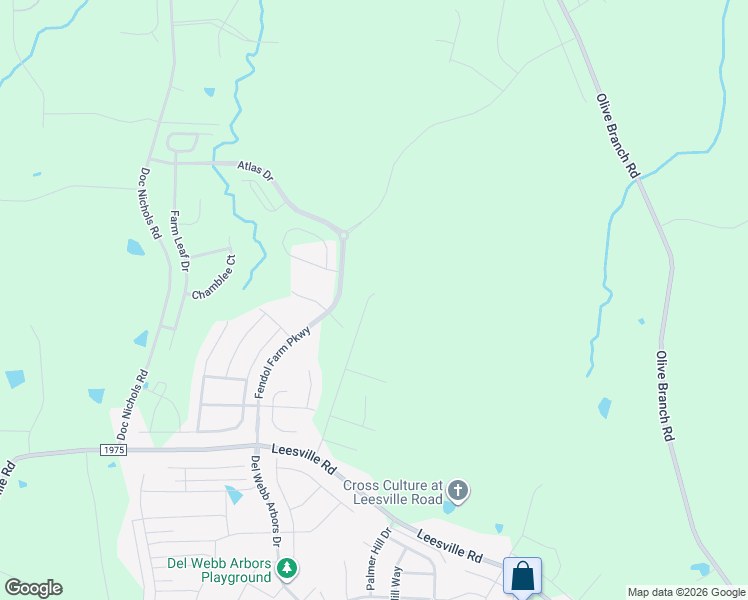 map of restaurants, bars, coffee shops, grocery stores, and more near 5909 Leesville Road in Durham