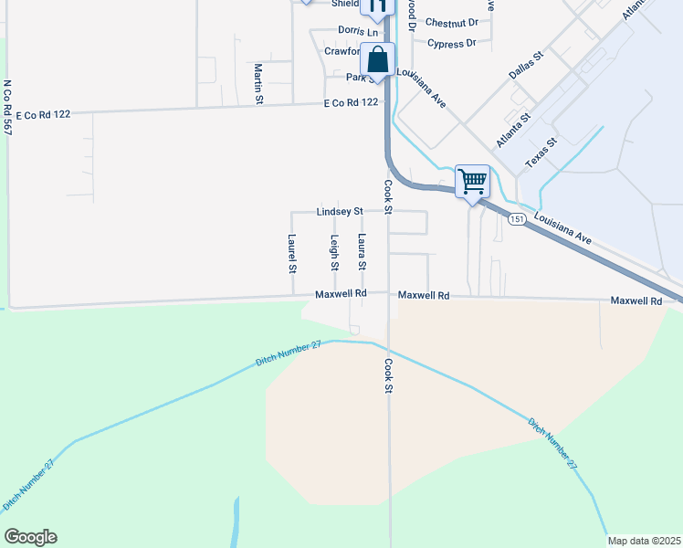 map of restaurants, bars, coffee shops, grocery stores, and more near 522 Leigh Street in Blytheville