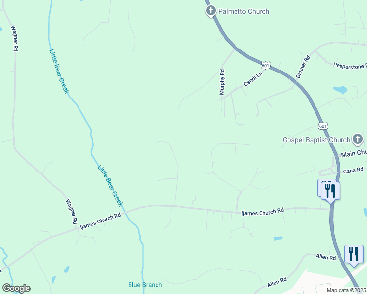 map of restaurants, bars, coffee shops, grocery stores, and more near 214 Culloden Drive in Mocksville