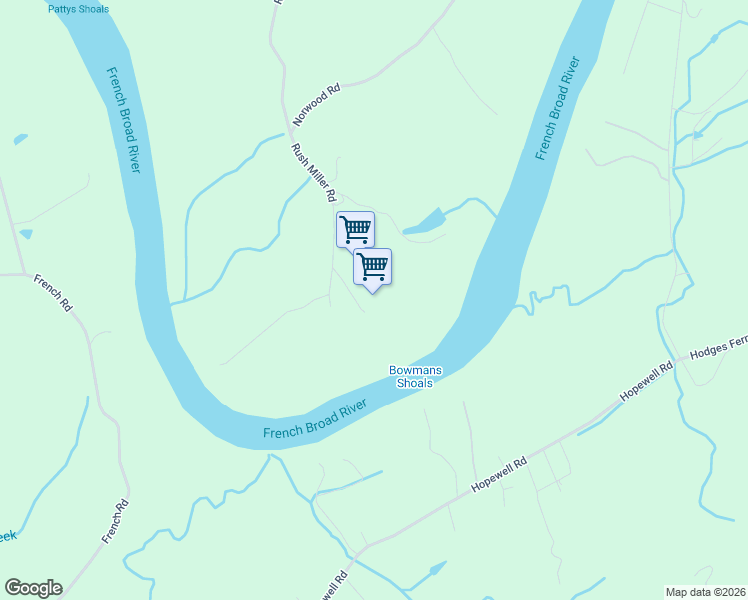 map of restaurants, bars, coffee shops, grocery stores, and more near 3220 Rush Miller Road in Knoxville