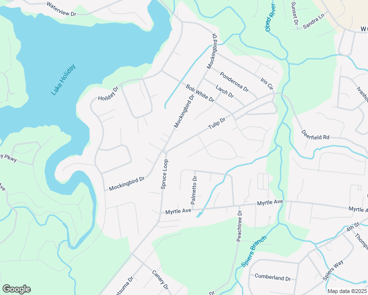 map of restaurants, bars, coffee shops, grocery stores, and more near 82 Tulip Drive in Crossville