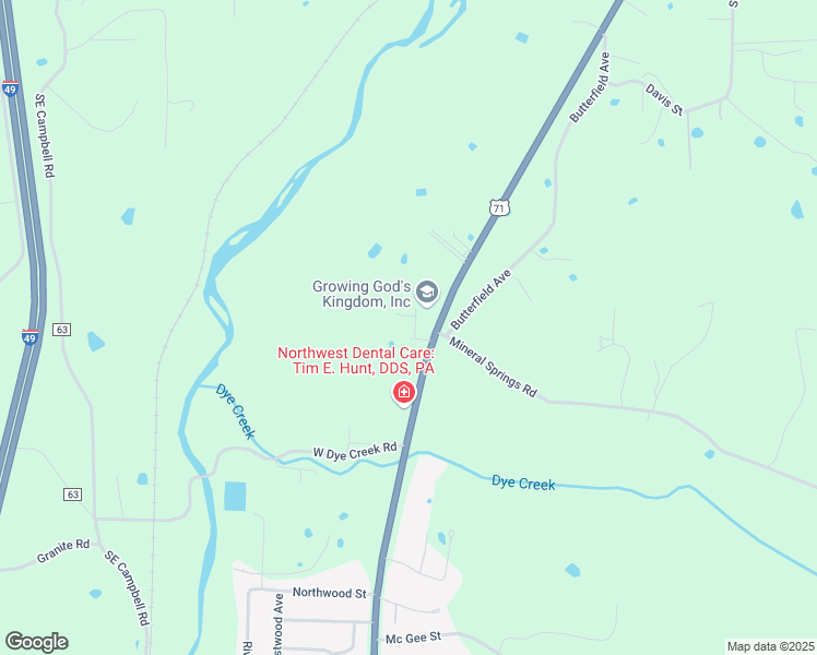 map of restaurants, bars, coffee shops, grocery stores, and more near 12 Hope Street in West Fork