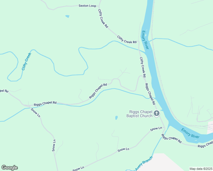 map of restaurants, bars, coffee shops, grocery stores, and more near 830 Riggs Chapel Road in Harriman