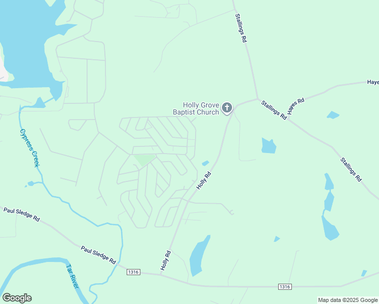 map of restaurants, bars, coffee shops, grocery stores, and more near 307 Poteau Drive in Spring Hope