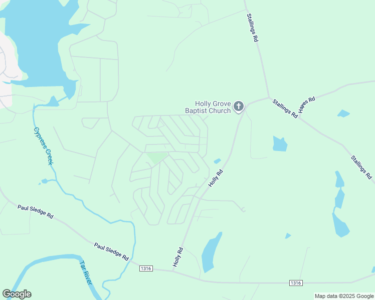 map of restaurants, bars, coffee shops, grocery stores, and more near Osage Drive in Spring Hope
