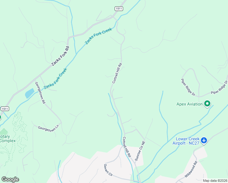 map of restaurants, bars, coffee shops, grocery stores, and more near 1064 Cottrell Hill Road in Lenoir