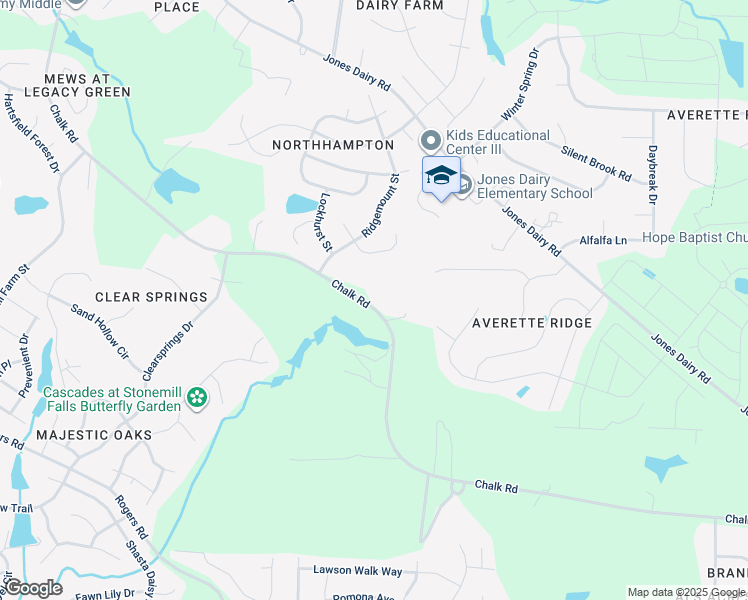 map of restaurants, bars, coffee shops, grocery stores, and more near 1751 Chalk Road in Wake Forest