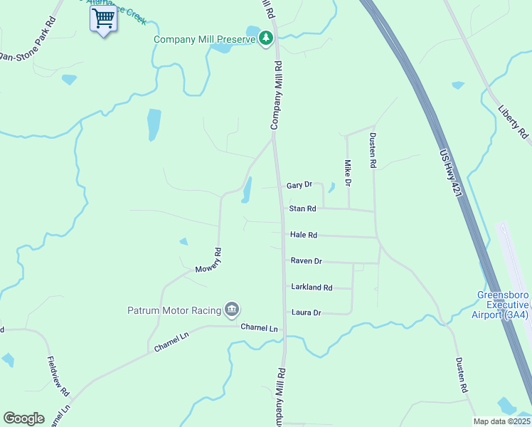 map of restaurants, bars, coffee shops, grocery stores, and more near 4507 Frann Drive in Climax