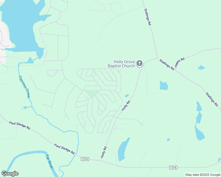map of restaurants, bars, coffee shops, grocery stores, and more near 201 Osage Drive in Spring Hope