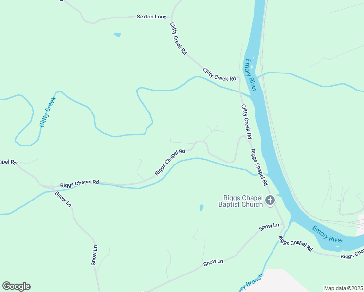 map of restaurants, bars, coffee shops, grocery stores, and more near 830 Riggs Chapel Road in Harriman