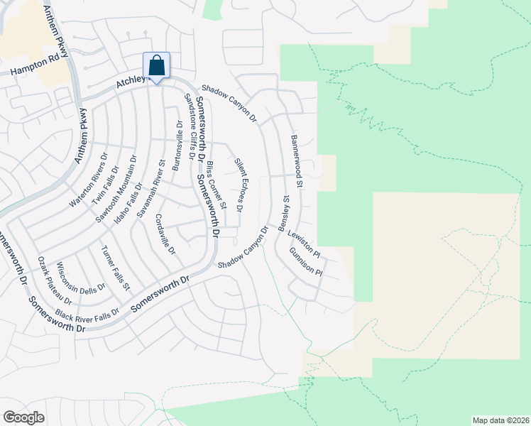 map of restaurants, bars, coffee shops, grocery stores, and more near 2239 Shadow Canyon Drive in Henderson