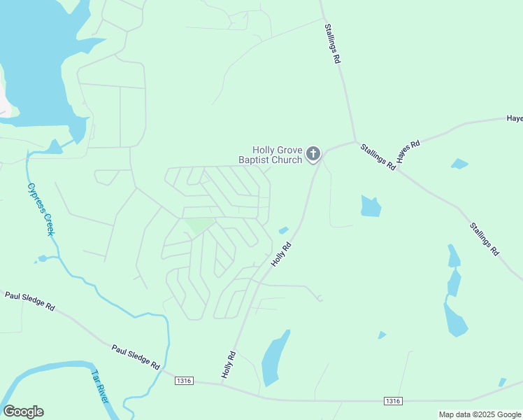 map of restaurants, bars, coffee shops, grocery stores, and more near 301 Poteau Drive in Spring Hope
