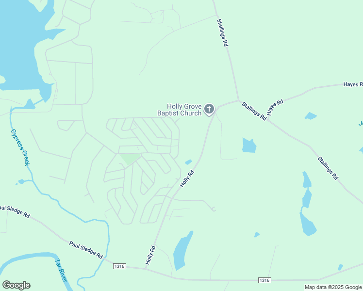 map of restaurants, bars, coffee shops, grocery stores, and more near 329 Cree Drive in Spring Hope
