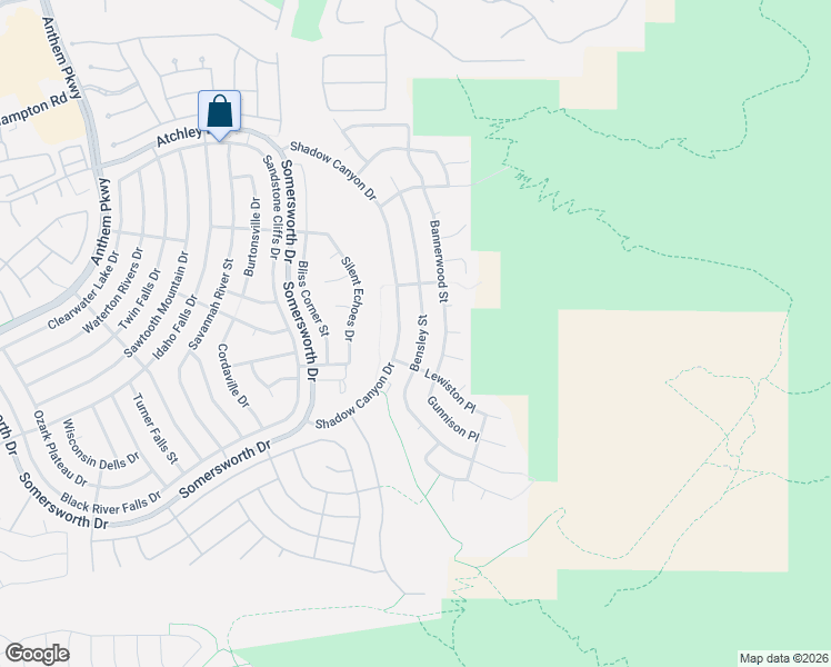 map of restaurants, bars, coffee shops, grocery stores, and more near 2243 Bensley Street in Henderson
