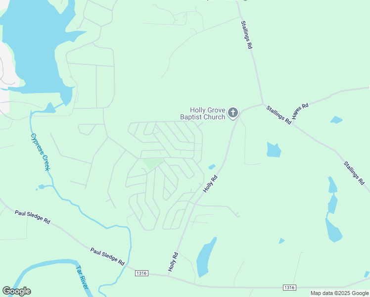 map of restaurants, bars, coffee shops, grocery stores, and more near Catoose Drive in Spring Hope