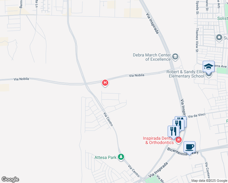 map of restaurants, bars, coffee shops, grocery stores, and more near 3508 Liviana Glen Avenue in Henderson