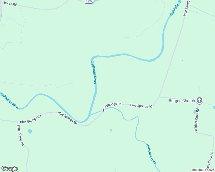 map of restaurants, bars, coffee shops, grocery stores, and more near 1545 Blue Springs Road in Sparta