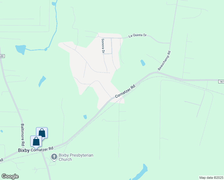 map of restaurants, bars, coffee shops, grocery stores, and more near 118 McDaniel Road in Advance