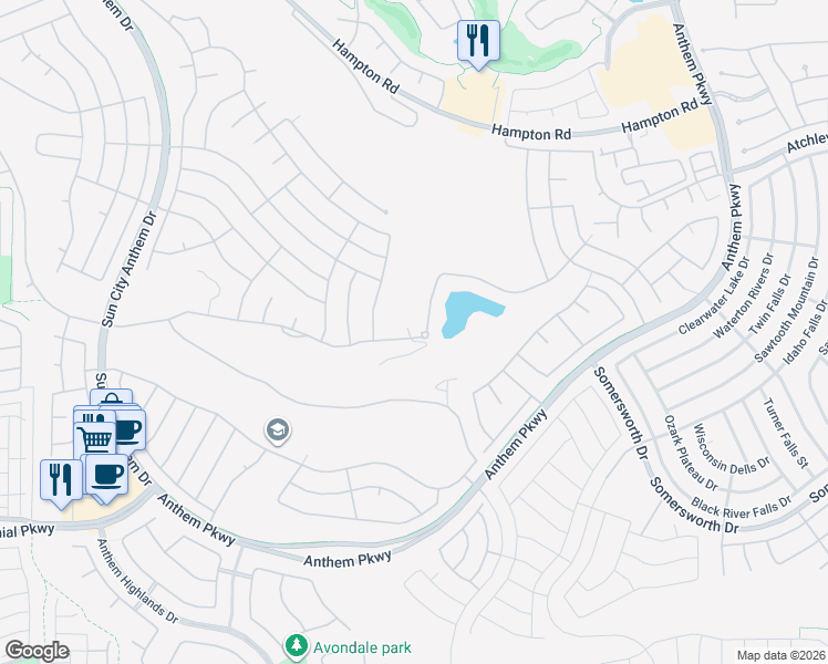 map of restaurants, bars, coffee shops, grocery stores, and more near 2760 Olivia Heights Avenue in Henderson