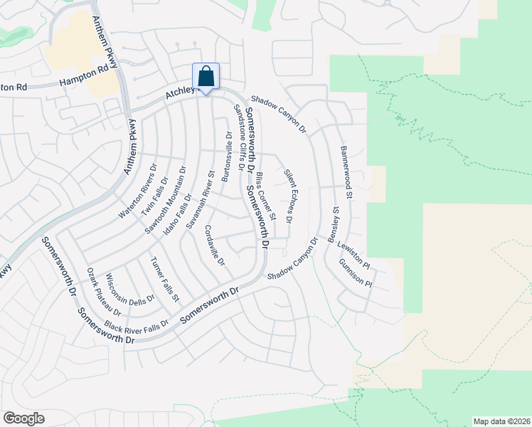 map of restaurants, bars, coffee shops, grocery stores, and more near 2169 Bliss Corner Street in Henderson