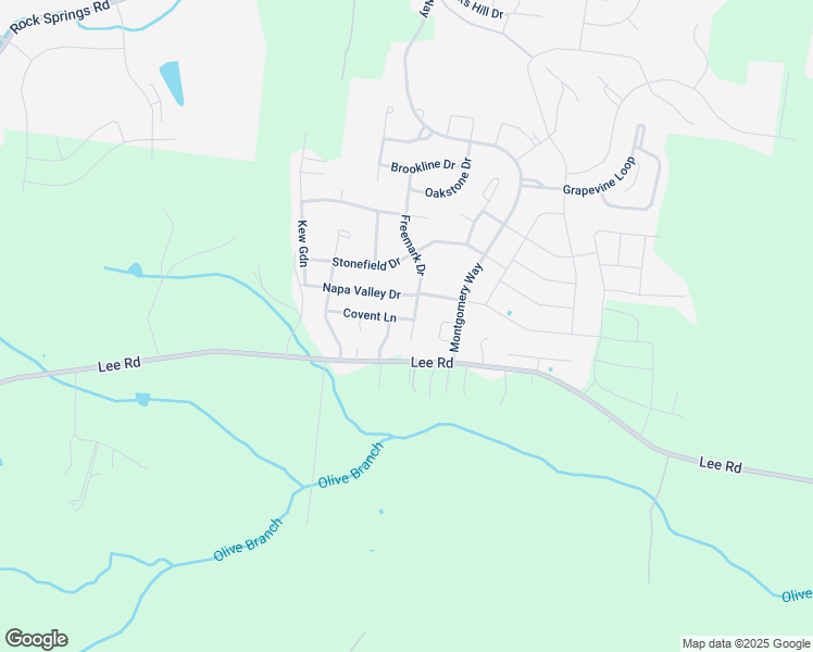 map of restaurants, bars, coffee shops, grocery stores, and more near 4347 Freemark Drive in Smyrna