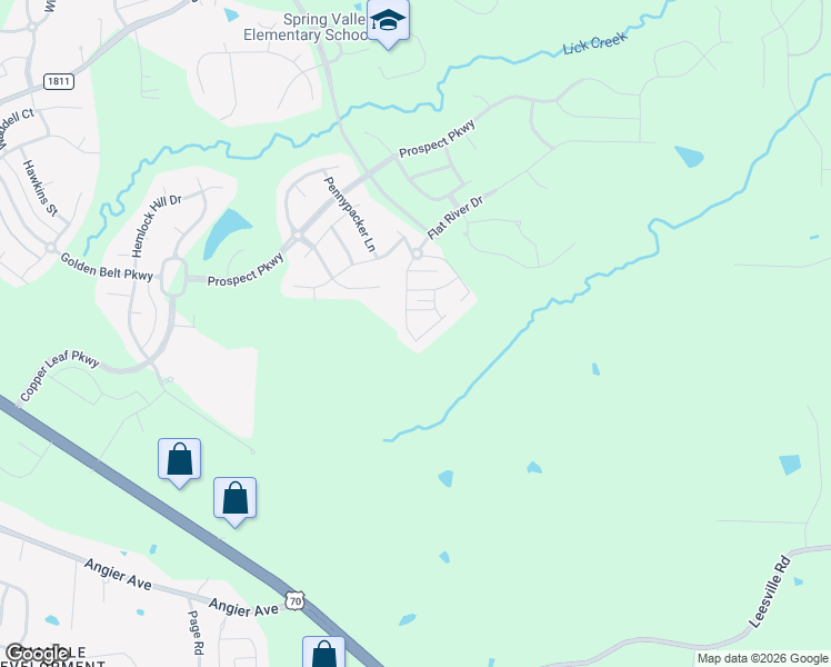 map of restaurants, bars, coffee shops, grocery stores, and more near 419 Irving Way in Durham