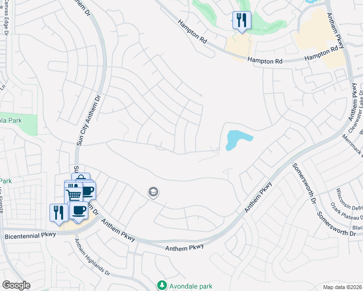 map of restaurants, bars, coffee shops, grocery stores, and more near 2164 Fairweather Street in Henderson