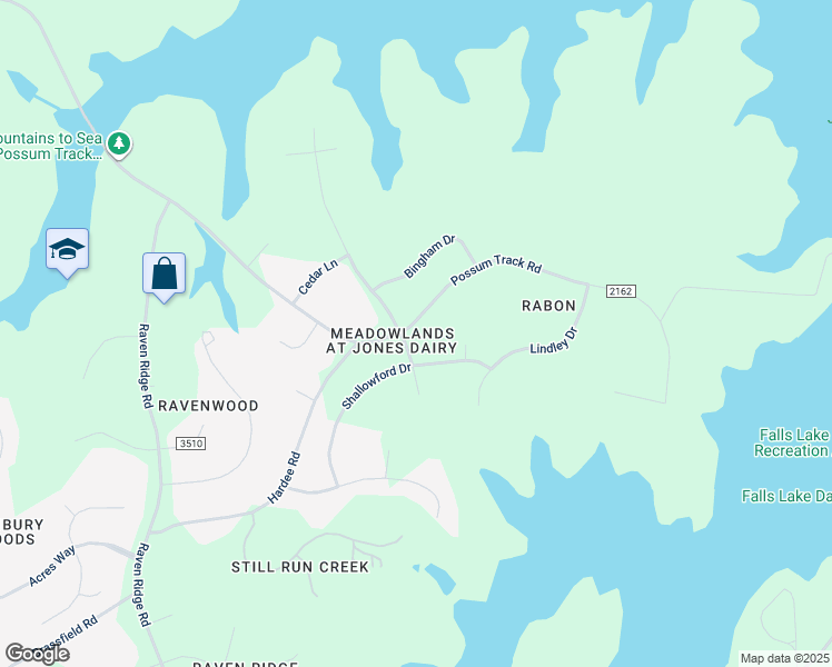 map of restaurants, bars, coffee shops, grocery stores, and more near 1601 Chatsworth Lane in Raleigh