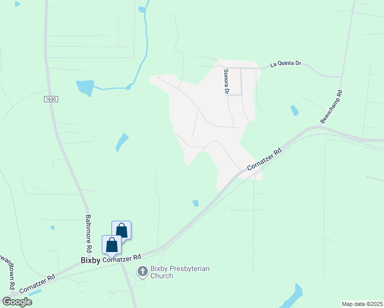 map of restaurants, bars, coffee shops, grocery stores, and more near 216 McDaniel Road in Advance
