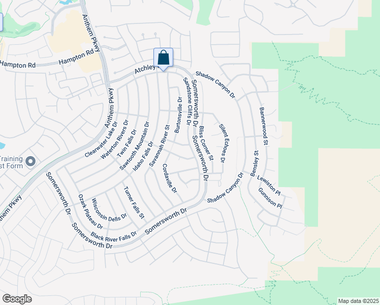 map of restaurants, bars, coffee shops, grocery stores, and more near 2175 Sandstone Cliffs Drive in Henderson