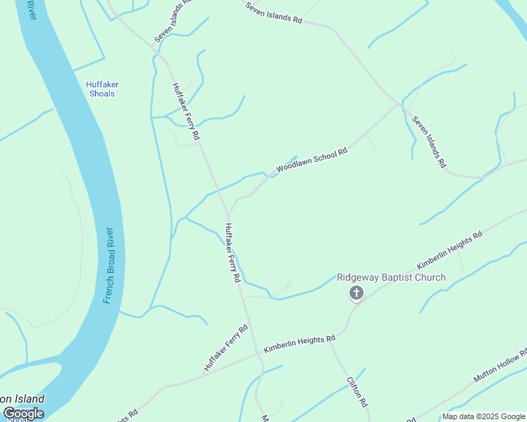 map of restaurants, bars, coffee shops, grocery stores, and more near 3506 Woodlawn School Road in Knoxville