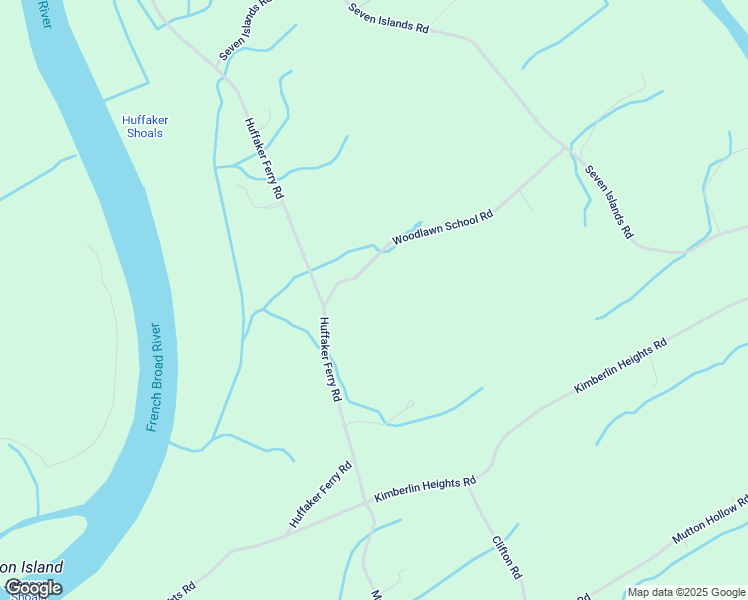 map of restaurants, bars, coffee shops, grocery stores, and more near 3506 Woodlawn School Road in Knoxville