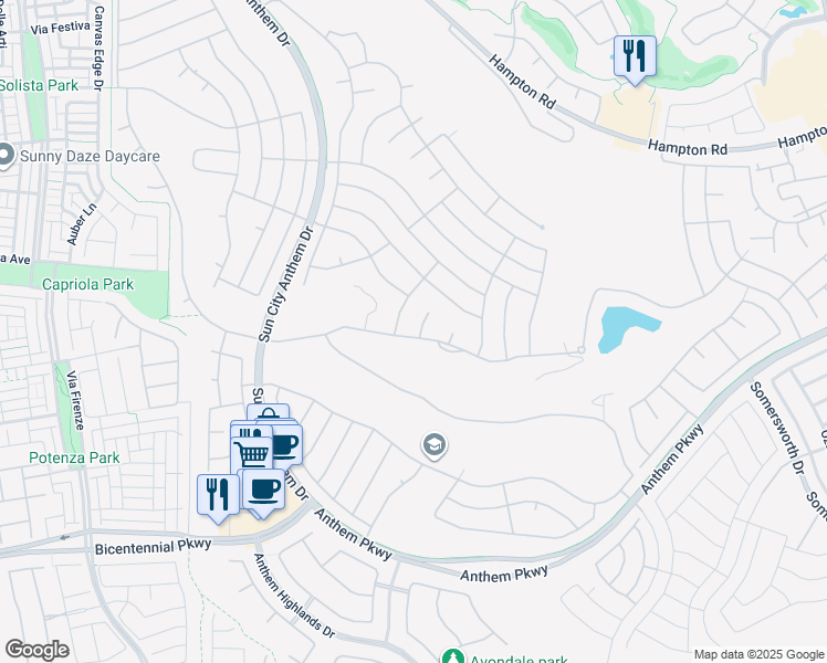 map of restaurants, bars, coffee shops, grocery stores, and more near 2189 Magnolia Pond Court in Henderson
