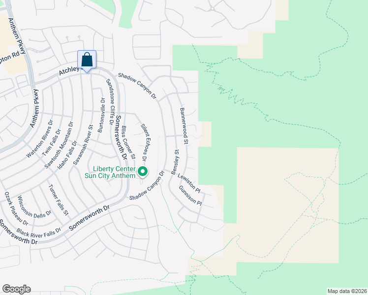 map of restaurants, bars, coffee shops, grocery stores, and more near 2227 Bensley Street in Henderson