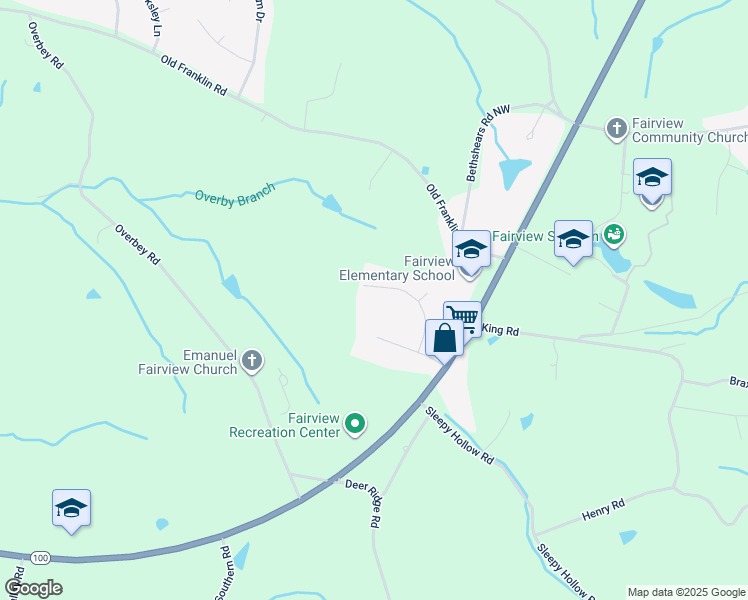 map of restaurants, bars, coffee shops, grocery stores, and more near 7203 Harding Drive Northwest in Fairview