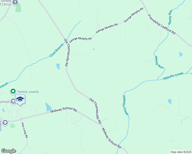 map of restaurants, bars, coffee shops, grocery stores, and more near 672 Old Thomasville Road in Winston-Salem