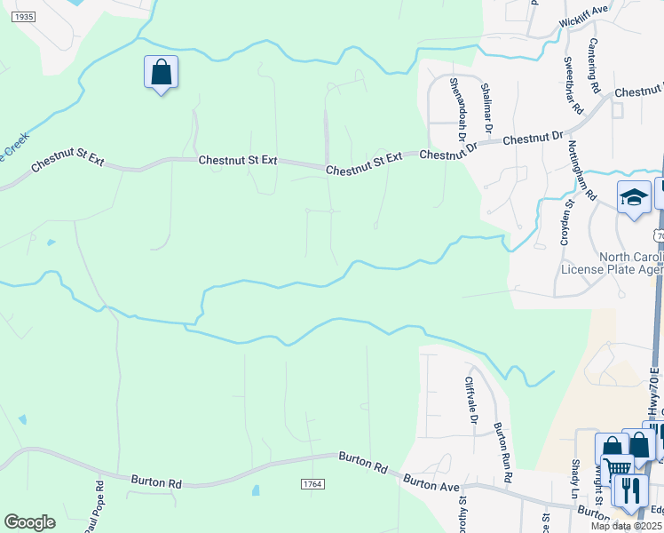 map of restaurants, bars, coffee shops, grocery stores, and more near 2241 Cambridge Oaks Drive in High Point