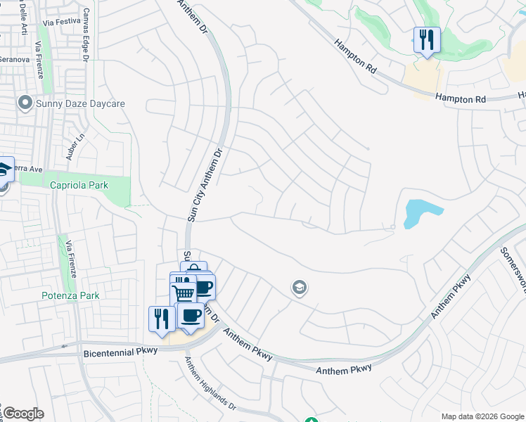 map of restaurants, bars, coffee shops, grocery stores, and more near 2882 Olivia Heights Avenue in Henderson