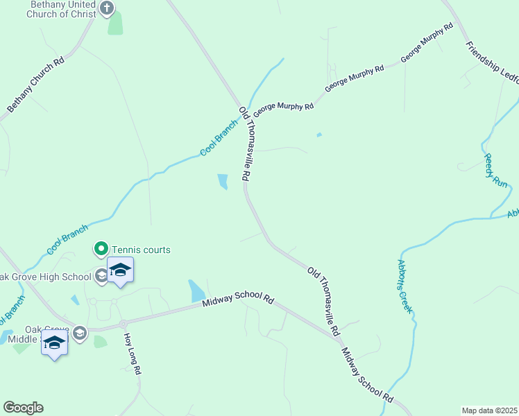 map of restaurants, bars, coffee shops, grocery stores, and more near 672 Old Thomasville Road in Winston-Salem