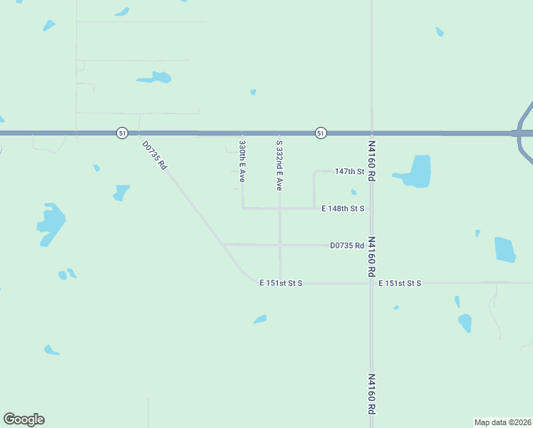 map of restaurants, bars, coffee shops, grocery stores, and more near 33124 East 148th Street South in Coweta