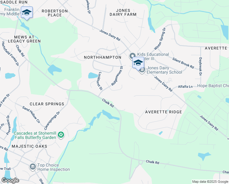map of restaurants, bars, coffee shops, grocery stores, and more near 6116 Tiffield Way in Wake Forest