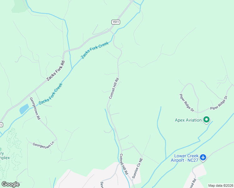 map of restaurants, bars, coffee shops, grocery stores, and more near 1064 Cottrell Hill Road in Lenoir