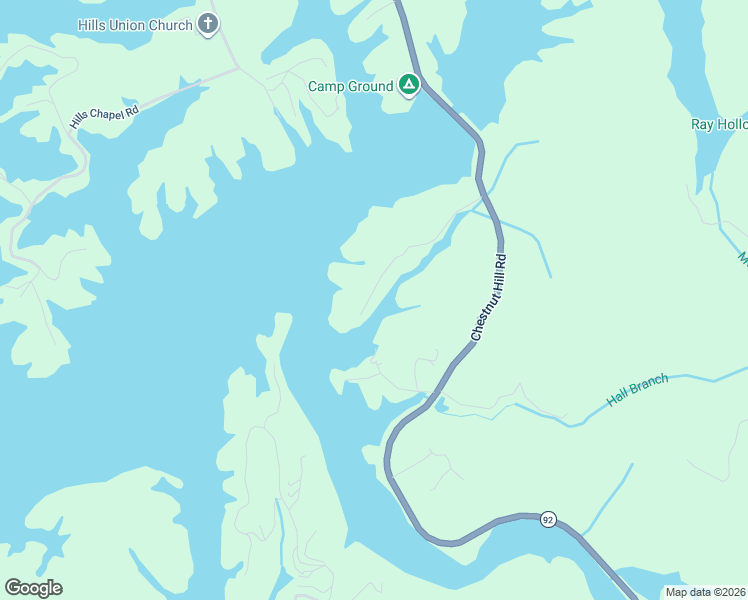 map of restaurants, bars, coffee shops, grocery stores, and more near 2732 Von Hill Road in Dandridge