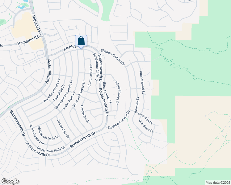 map of restaurants, bars, coffee shops, grocery stores, and more near 2148 Marywood Park Court in Henderson